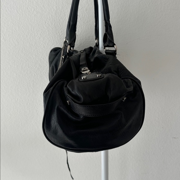 BALENCIAGA Vintage Whistle Satchel Black Leather Handbag - Picture 3 of 9